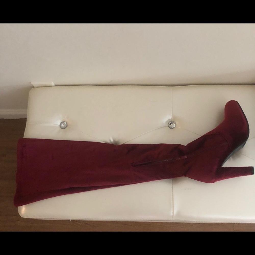 Woman’s knee high boots